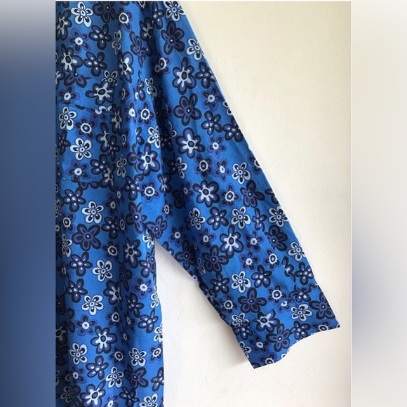 Uniqlo x Marni women’s XL Oversized Long Sleeve Floral Print Button Up Shirt - Picture 8 of 10